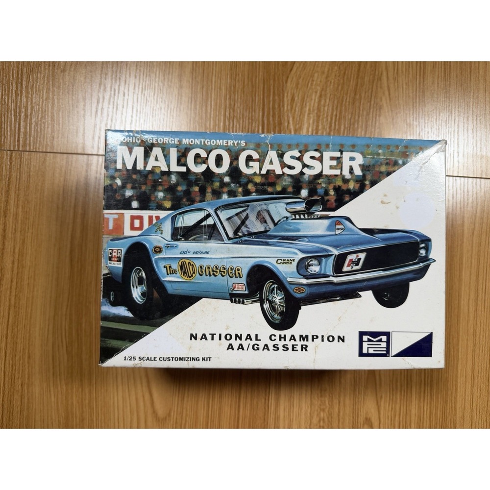 MPC 1/25 Malco Gasser Mustang Model Kit - Partially Started